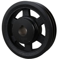 FHP SHEAVE, 6.25 " OD, 1 3/8 " Finished Bore, groove de 2