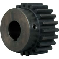 Engranaje de estímulo del PA de 20, DP de 10, dientes de 25, identificación de 2.5 " paladio, 0.8750 ", acero