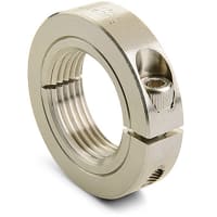 Collar del eje, alesaje de una sola pieza, roscado 1 1/"2 - 6 TPI, 2 3/"8 OD, 0.563" W