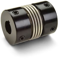 Acoplador del bramido, estilo del tornillo de presión con las chaveteras, 16m m X 0.625 " alesajes, 1.625 " O