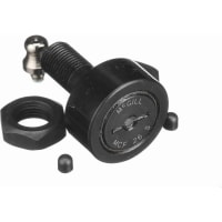 Seguidor de leva métrico cilíndrico, rodillo del montaje del perno prisionero, 26m m RD, ranura del destornillador