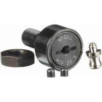 Seguidor de leva métrico coronado, SR. del perno prisionero, ranura del destornillador, 22m m RD, sellados