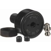 Seguidor de leva métrico cilíndrico, SR. del perno prisionero, ranura del destornillador, 30m m RD, sellados