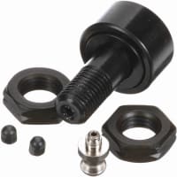 Seguidor de leva métrico cilíndrico, rodillo del montaje del perno prisionero, 22m m RD, ranura del destornillador