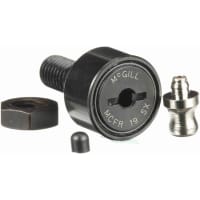 Cylindrical Metric Cam Follower, SR. de Stud, Screwdriver Slot, 19m m RD, Sealed