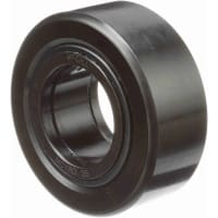 Crowned Heavy - Metric duty Cam Follower, Yoke Mount Roller, 72m m RD, Shielded