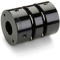 El acoplador doble del disco, estilo del tornillo de presión, 0.250 " X 4m m agujerea, 0.750 " OD, 1.189
