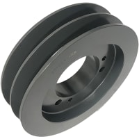 La polea del V-Belt, 6.4'' OD, agujereó para el buje de SF, hierro fundido