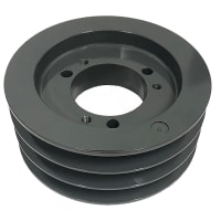 La polea del V-Belt, '' OD de 12.4, agujereó para el buje de E, hierro fundido