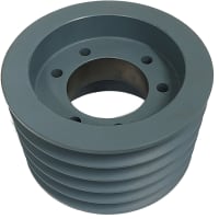 La polea del V-Belt, '' OD de 7.4, agujereó para el buje de SF, hierro fundido