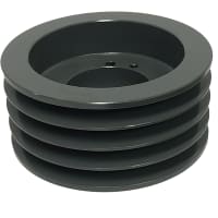 La polea del V-Belt,  13.1paladio del '', 13.2'' OD, agujereó para el buje de E, hierro fundido