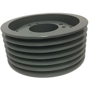 La polea del V-Belt, 6.6paladio del '', 6.6'' OD, agujereó para el buje de SF, hierro fundido