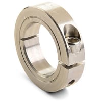 COLLAR 1-/ DE UNA SOLA PIEZA Pulg. del EJE de ABRAZADERA34 de NOMAR. ACERO INOXIDABLE DEL ALESAJE