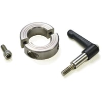 COLLAR del EJE CON el NEGRO DE ACERO de la PALANCA del COLLAR INOXIDABLE del ALESAJE de la PALANCA 2-PIECE los 26MM