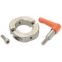 COLLAR del EJE CON la PALANCA 2-PIECE 1/ AUMENTABLE2 Pulg. ALESAJE INOXIDABLE