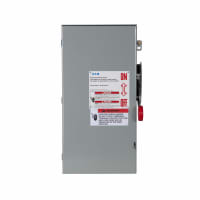 INTERRUPTOR de SEGURIDAD FUSIBLE de 100A/1P HD 600VDC NEMA12