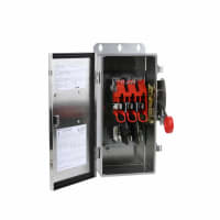 Nema FUSIBLE 4X del INTERRUPTOR de SEGURIDAD de 100A/2P HD 240V INOXIDABLE