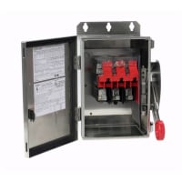 Nema NO FUSIBLE 4X del INTERRUPTOR de SEGURIDAD de 30A/2P HD 600V INOXIDABLE