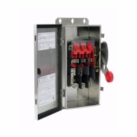 Interruptor de seguridad fusible de 30A/3P HD 600V w/Neut N4X inoxidable