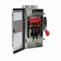 INTERRUPTOR de SEGURIDAD FUSIBLE de 30A/3P HD W/NEUT 600V N4X INOXIDABLE