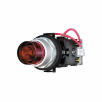 Indicador Intermitente Push-To-Test, 24V Fv Led, Rojo