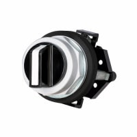 Interruptor de 2-POS SEL, PERILLA NEGRA, MANTENIDA, con 1NO-1NC