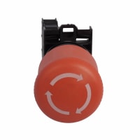 Twist-To-Release Rojo E-Stop, 1No/2Nc
