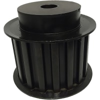 Polea de sincronismo, ensanchada, identificación del 1in,  18 dientes, para la anchura de la correa 3.000, acero