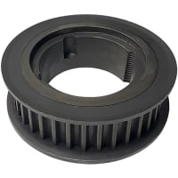 Timing Pulley, Flanged, For 2012 Bushing, 41 T, Belt Width 21m m, Ductile Iron