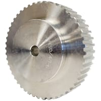 Polea de sincronismo, identificación de 16m m,  48 dientes, para la anchura 32m m, aluminio de la correa