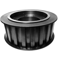 Polea de sincronismo, ensanchado, agujereada para el buje de SK,  23 T, anchura " 2, Iro dúctil de la correa