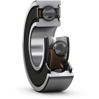 El rodamiento de bolitas profundo híbrido del surco, sola fila, dobla sellado