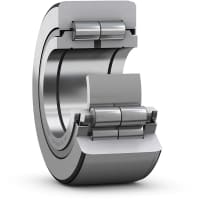 Apoye los rodillos, con los anillos del reborde, con un anillo interno
