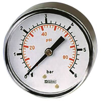 0-60 DIAL 1/" B de la GALGA de PRESIÓN de la PSI8 los 40MM
