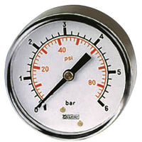 0-160 DIAL 1/8 de la GALGA de PRESIÓN de la PSI los 50MM " B