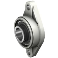 Unidad de rodamiento de bolas bridada Ovalאליפטי tornillos prisioneros, 35 mm D.I.