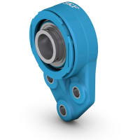 Unidad de cojinete de bolas bridada con soporte de tres pernos, tornillos de fijación, 20 mm ID