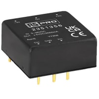 Salida encajada 5VDC, 9-36VDC entrada de la fuente de alimentación del modo del interruptor (SMPS), 2A, 20W