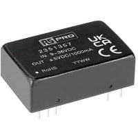 Salida encajada 5VDC, 9-36VDC entrada de la fuente de alimentación del modo del interruptor (SMPS), 1A, 10W