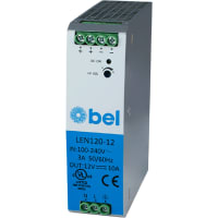 fuente de alimentación, AC-DC, 90-264Vin, 48Vout, 2.5A, 120W, RIEL DIN, serie LEN120