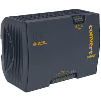 Accione Suppy, modo del interruptor, sola salida, carril del estruendo, 24.7Vout, 15A, 371W, serie de X