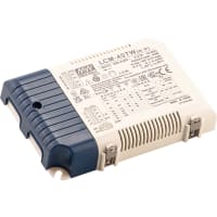 fuente de alimentación, AC-DC, 40W, 180-277Vac, 20-50Vdc, blanco armonioso, serie de LCM-40TW