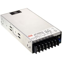 Fuente de alimentación, AC-DC, 300W, 85-264Vac, 12Vdc, 3.5x energía máxima, serie HRP-300N3