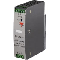 Fuente de alimentación, AC-DC, 75W, 85-264Vin, 24Vout, 3.13A, estruendo montaje en riel, serie de SPDE