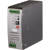 fuente de alimentación, AC-DC, 480W, 85-264Vin, 48Vout, 10A, estruendo montaje en riel, serie de SPDE