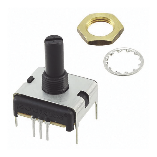 PotenciÃ³metro Cuadrado 22 mm, 5k Ohm, 3/4 Watt, 1 Vuelta / Montaje en Panel del Monitor de Servicio COM-3 (PCW1J-B24-KAB502L).