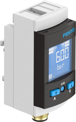 Sensor de presión SPAU-P10R-MS4-F-L-PNLK-PNVBA-M8D