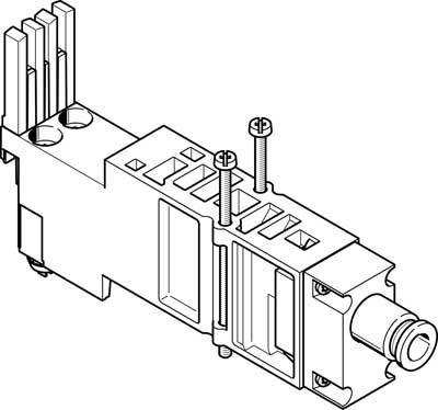 Placa de alimentación vertical VMPA2-VSP-QS6