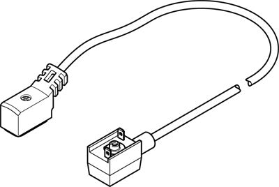 Cable de conexión NEBV-Z4WA2-E-0.2-N-Z1W2-S1