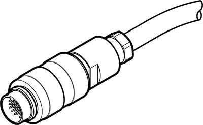 Cable de conexión NEBS-SM16G24-K-5-N-LE24